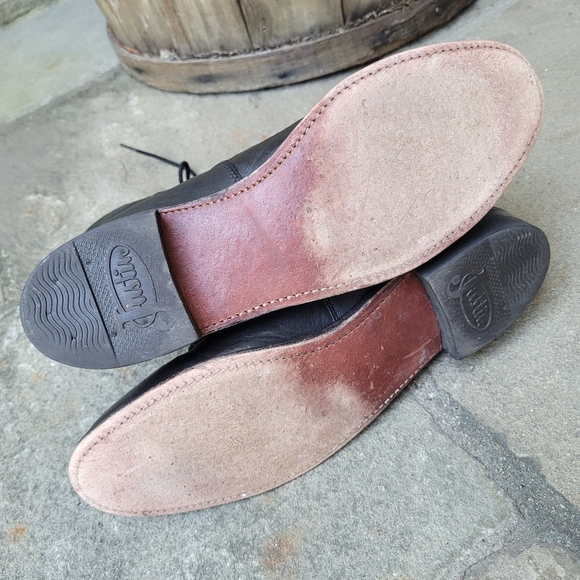 Justin Vtg Roper kiltie  vintage  boots - Picture 7 of 15